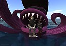 Big kitten and wifey on an octopus - 331