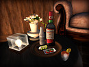 my works : Cinzano Rosso and cola