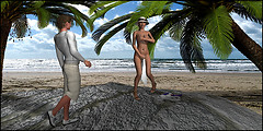 Griefer On The Beach