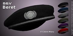Beret with "Badass From Hell" Badge
