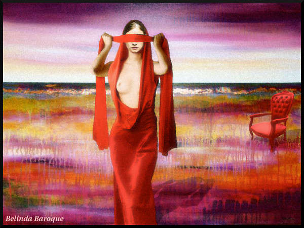 the Lady in red