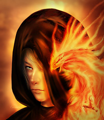 The phoenix hope, can wing her way through the desert skies, and still defying fortune's spite; revive from ashes and rise.