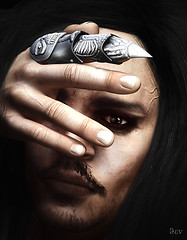 His hands...