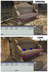 Copybotted stone bench