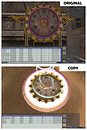 Copybotted clockface