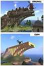 Verdigris bridge - copy attempt