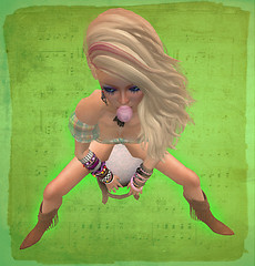Girl on the stool