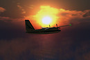 Aero Commander at Sunset