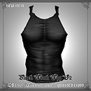 Guarded Cross Tank Top: Black, White & Dirty White