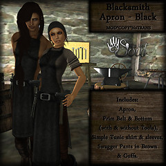 Blacksmith Apron - Black