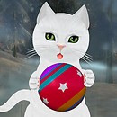 Russian White Toy Kitten