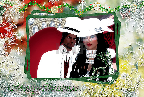 Lady & Wolf Merry Christmas #1
