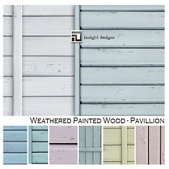 weathered painted wood PAVILLION by insight designs