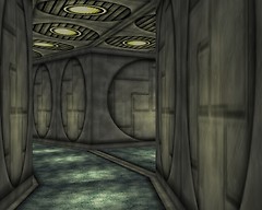 Alpha Station - A service corridor