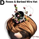 Roses & Barbed Wire Hat Pink