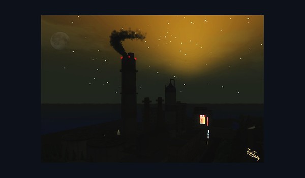 StarsOverIndustrialPlant
