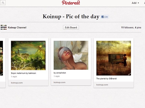 Koinup Pinterest Channel