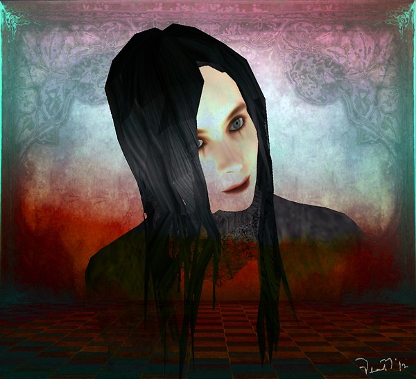Vlad Mlad vampire artist, autoportrait