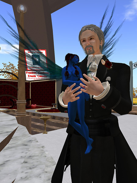 carried in corto's arms