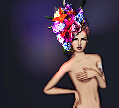 Zoe in Flowers