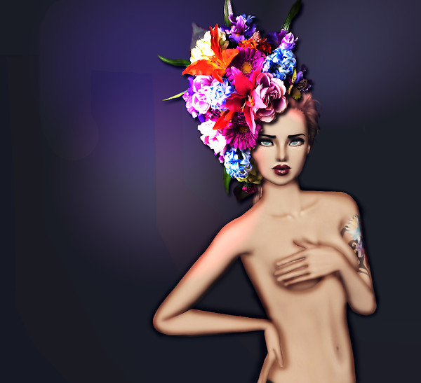 Zoe in Flowers