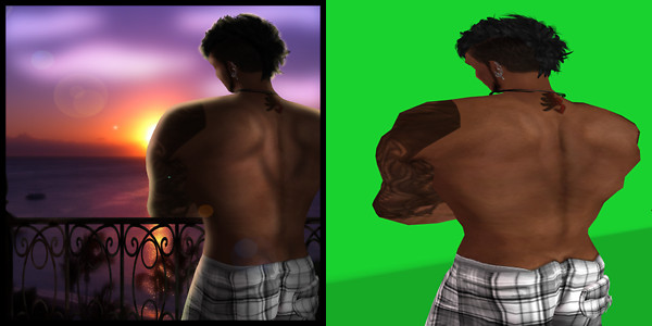 Sunset Before and After