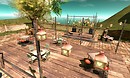 nice day in the park outside with live music and lamps in bokeh 
 contrast  depth - torley.olmstead