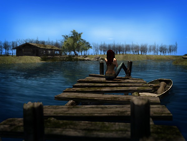 By the lake at Roche