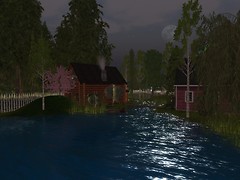 at night