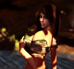 By the river