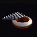 QT Metallic Swirl Orange & Black set