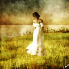 Girl in white dress
