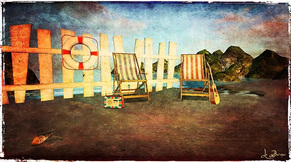 Solitary  beach