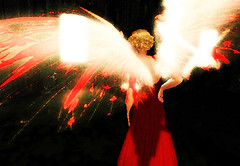 angel turned away