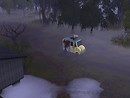 Ice cream car in the middle of the night