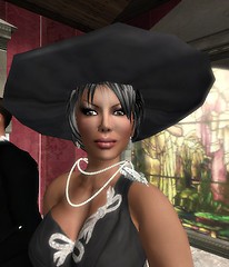 My wife at a wedding party