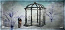 Gazebo in the snow