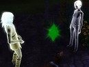 Two ghosts and their dog
