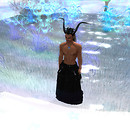 quad knee deep in freezing water