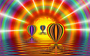 Balloons at Sunset_
