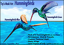 SL Mesh Hummingbirds (Green & Blue)