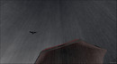 out in the rain