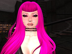 Pretty in pink, isn't she?