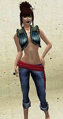 Malt Lorelai vest and Recycled Jeans capris