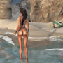 the beach