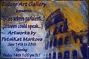 PetsiKat Markova's exhibiton flyer